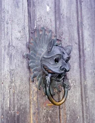 Durham Cathedral Sanctuary Knocker, Kopie des Originalbronze aus dem 12. Jahrhundert
